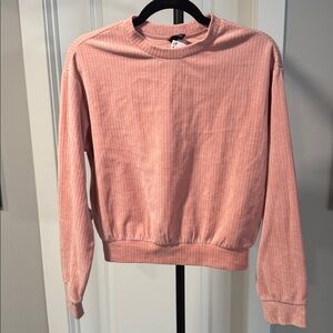 H&M - Corduroy Light Pink Sweatshirt NWT Size XS